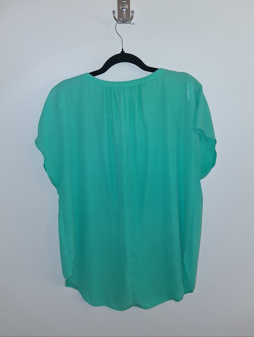 Ava & Viv Women's Casual Blouse | Size XL | Aqua - Picture 2 of 6